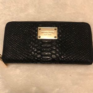 Black Python Michael Kors Wallet